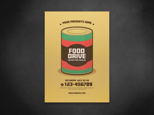 Food Drive Pack Flyer - 367584333