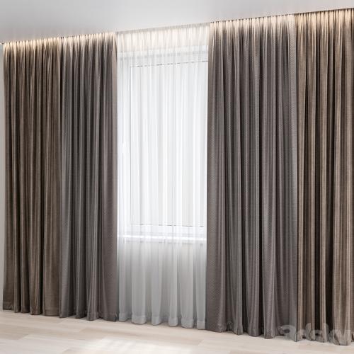 Curtains set 04 vray | corona