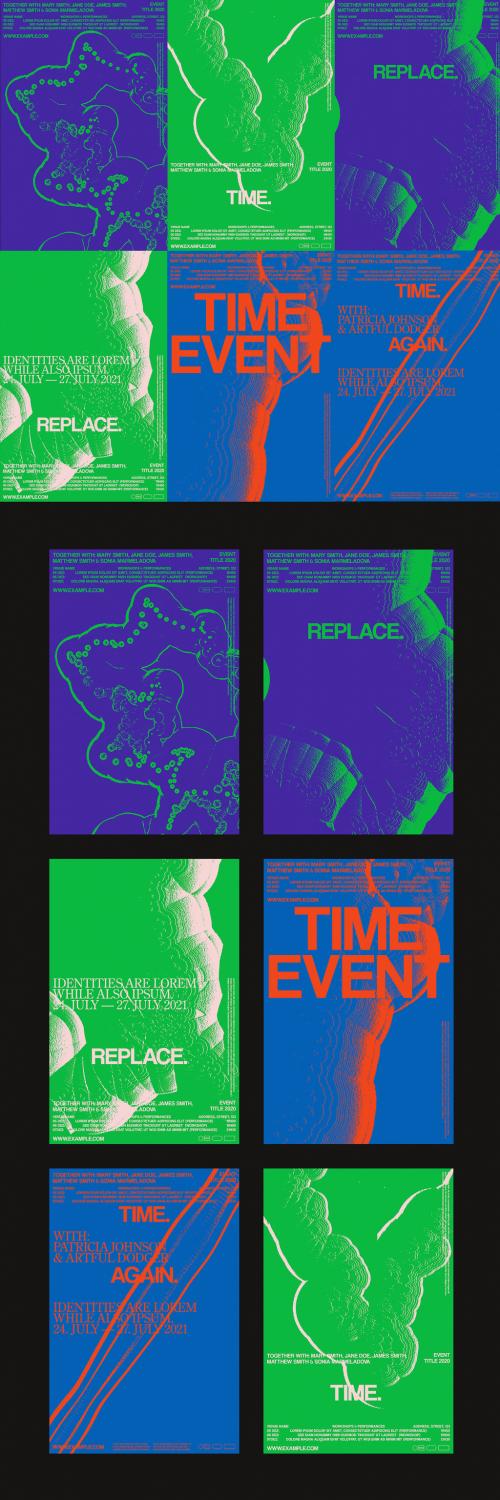 Colorful Cinema Poster Campaign Layout - 367830538