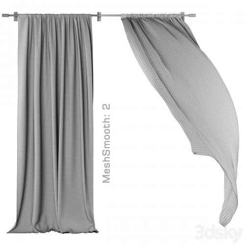 Curtains 134 | White Linen | Wind