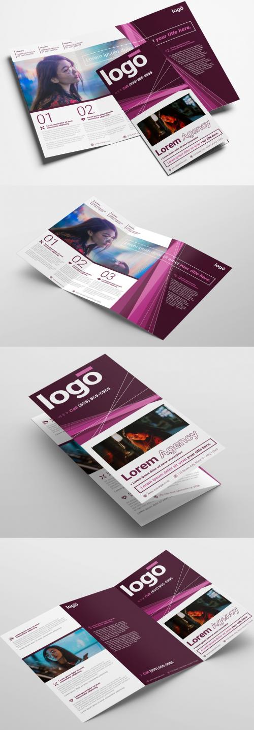 Multipurpose Trifold Brochure with Creative Layout - 367847520