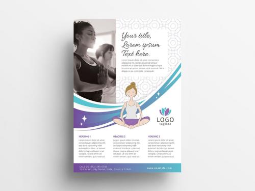 Yoga Studio Poster Flyer for Advertisements - 367847552