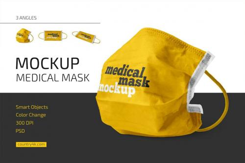 Medical Mask Mockup Set