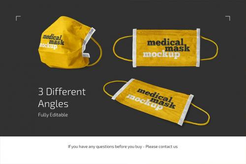 Medical Mask Mockup Set