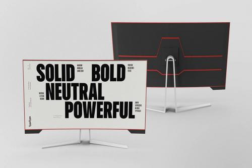 Monitor Desktop Mockup