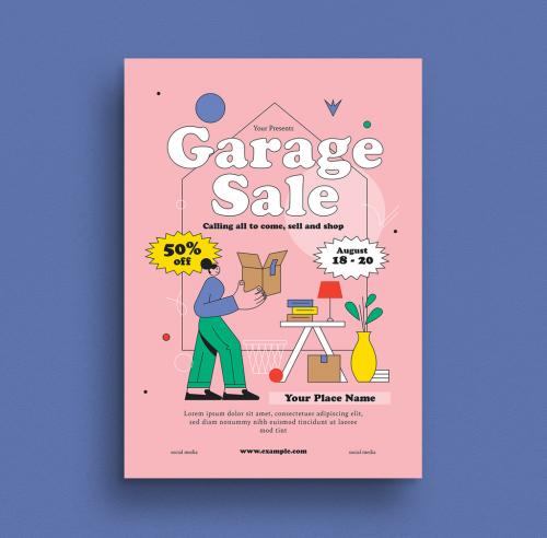 Garage Sale Flyer Layout - 368066657