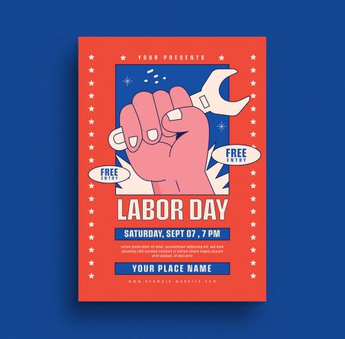 Labor Day Flyer Layout - 368066745