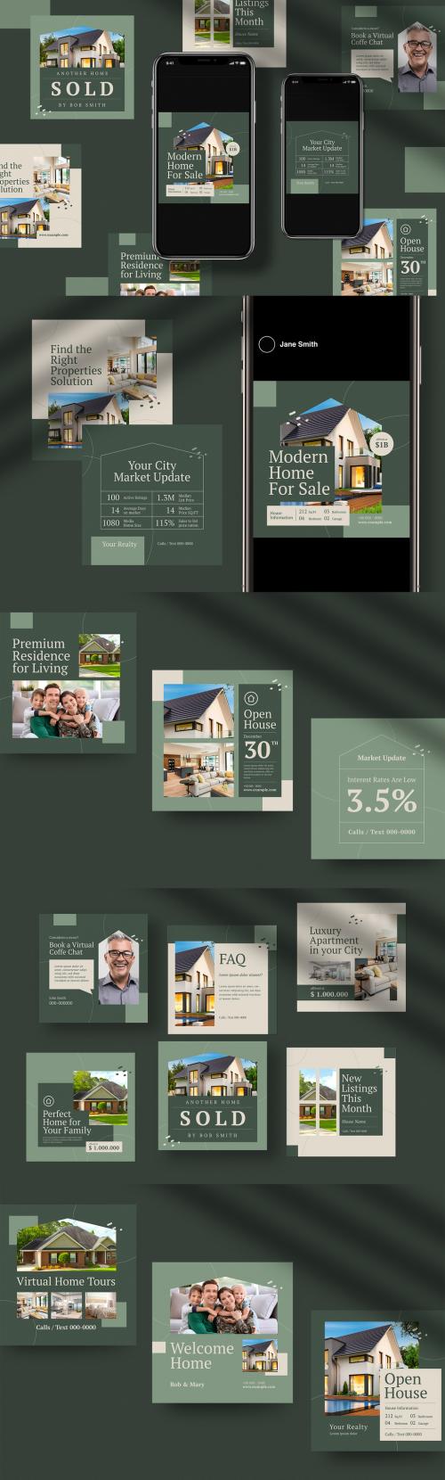 Realtor Social Media Posts Layouts - 368066836