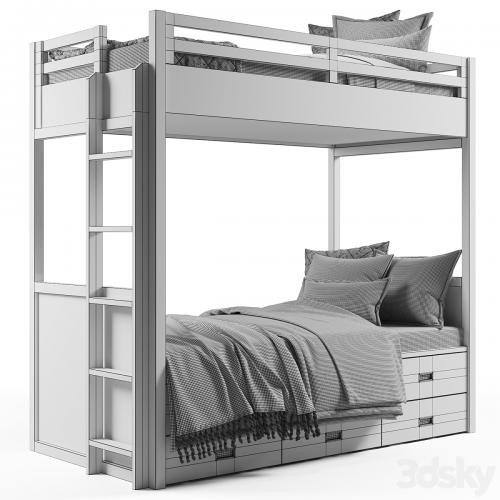 Avalon Bunk Bed with Trundle