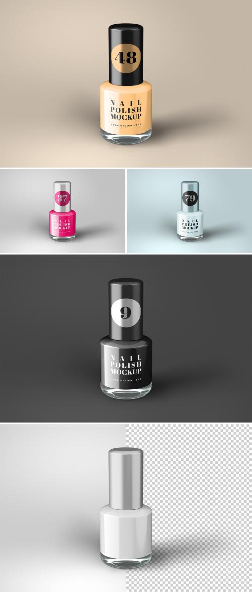 Nail Polish Bottle Mockup - 368310214