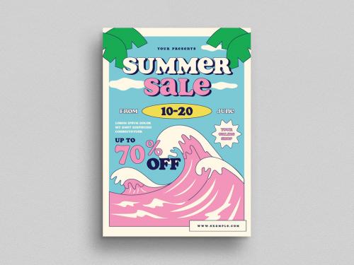 Summer Sale Flyer Layout - 368521071