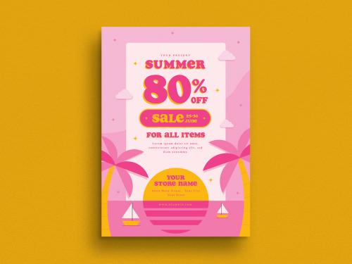 Summer Sale Flyer Layout - 368521107