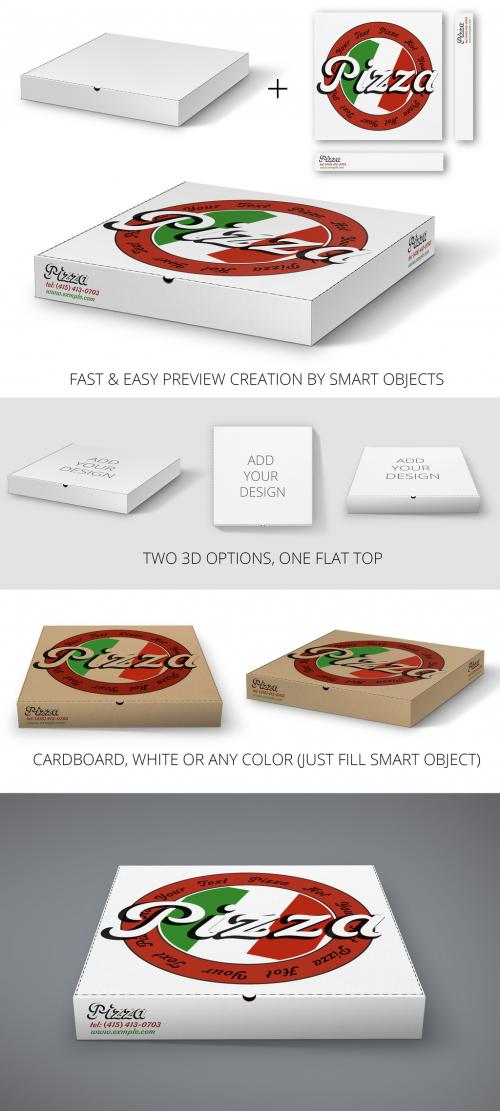 Pizza Box Mockup - 369325918