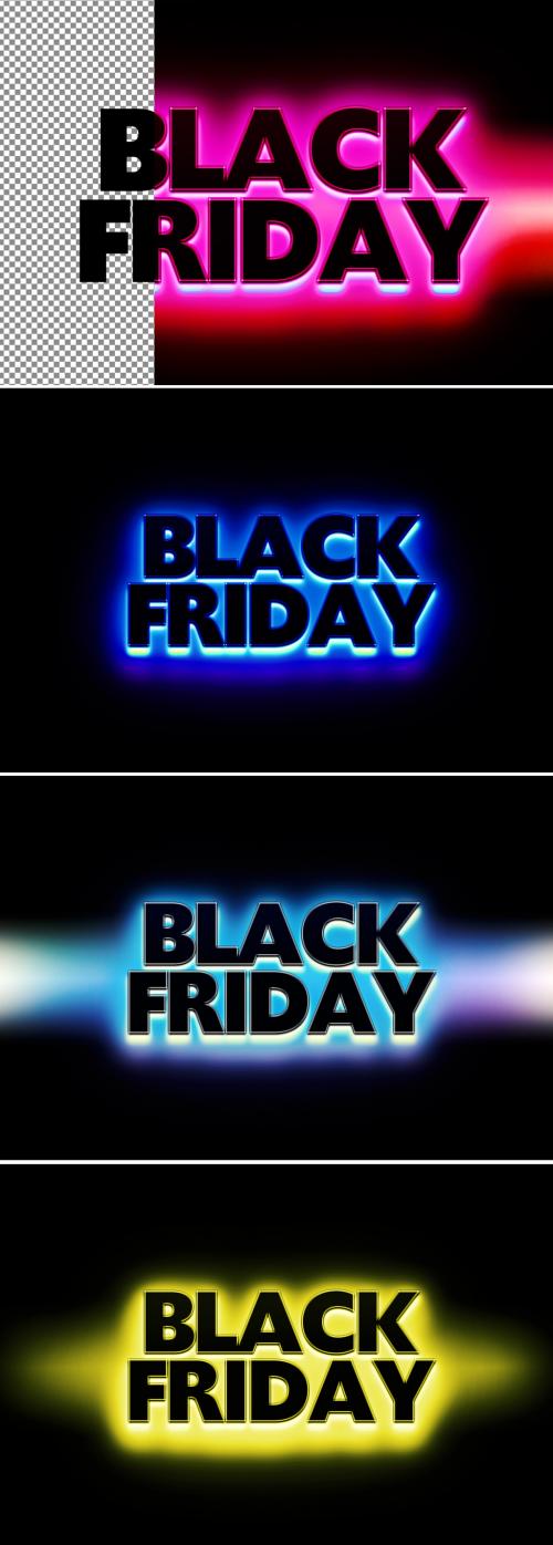 Black Friday Colorful Text Effect - 369353195