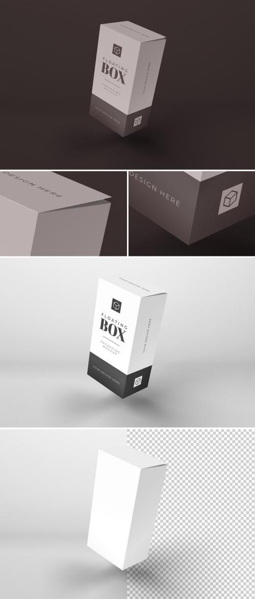 Floating Tall Box Mockup - 369525929