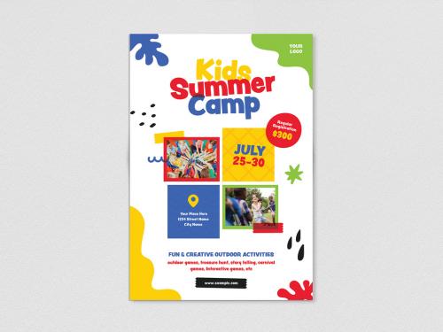 Kids Summer Camp Flyer Set - 369544399