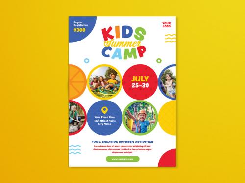 Kids Summer Camp Flyer Set - 369544408