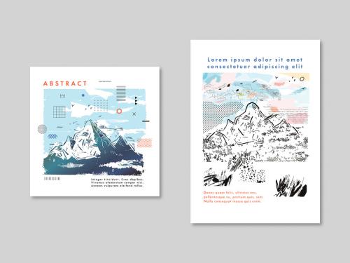 Posters with Mountains - 369572421