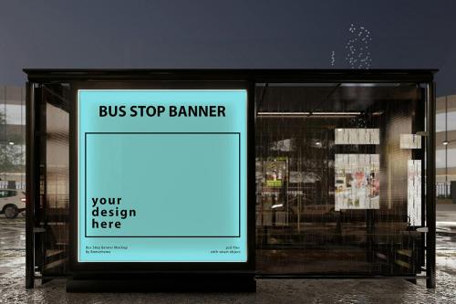 Bus Stop Banner vol.02 - Mockups