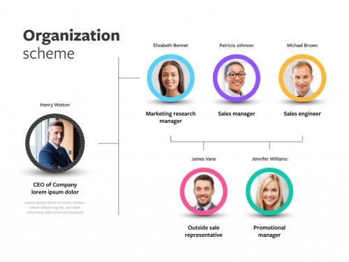 Business Organization Scheme Layout - 369732903