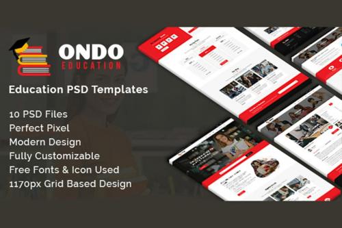 Ondo - Educational PSD Template