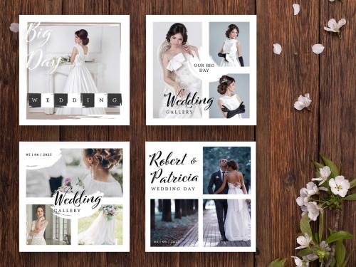 Wedding Photography Social Media Post Layouts - 369734197