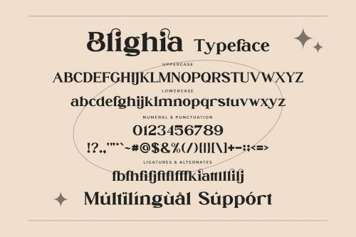 Blighia - Stylish Ligature Font