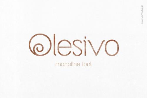 Olesivo | Monoline Font