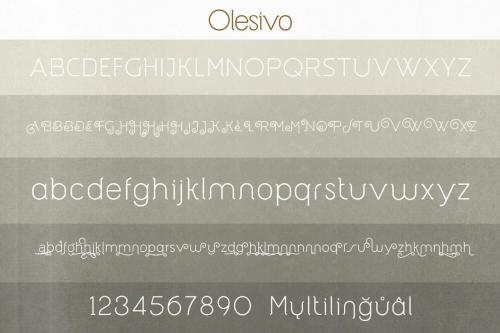 Olesivo | Monoline Font