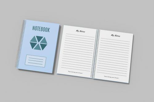 Spiral Notebook Mockup