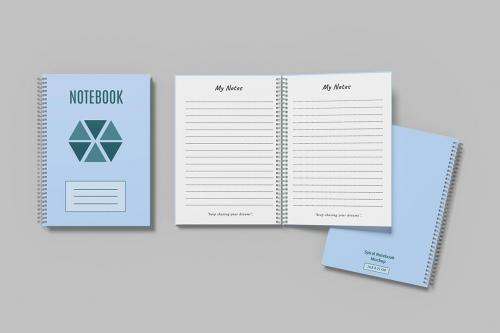 Spiral Notebook Mockup