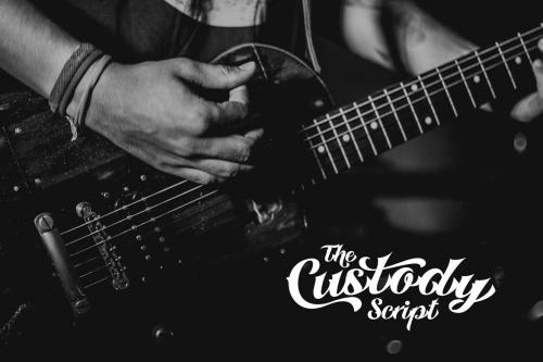 Custody Script - Tattoo Font