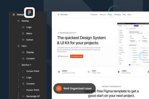 Moe Design - UI Kits Landing Page