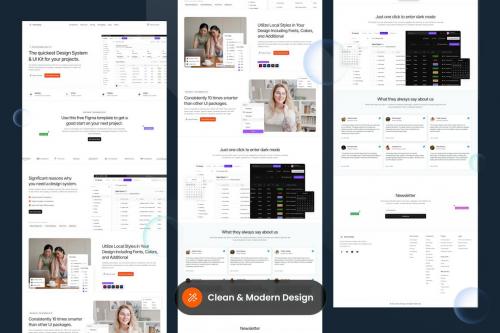 Moe Design - UI Kits Landing Page