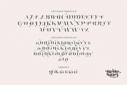 Belle Story - beauty serif family