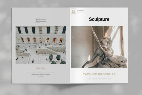 Art Sculptures Exibition Brochure Template