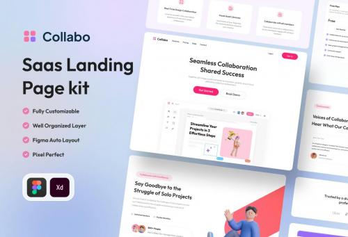 SaaS Landing Page kit