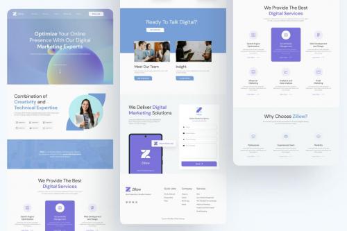 Zillow Digital Marketing Landing Page Template