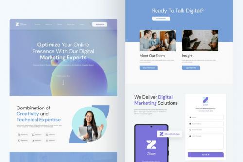 Zillow Digital Marketing Landing Page Template