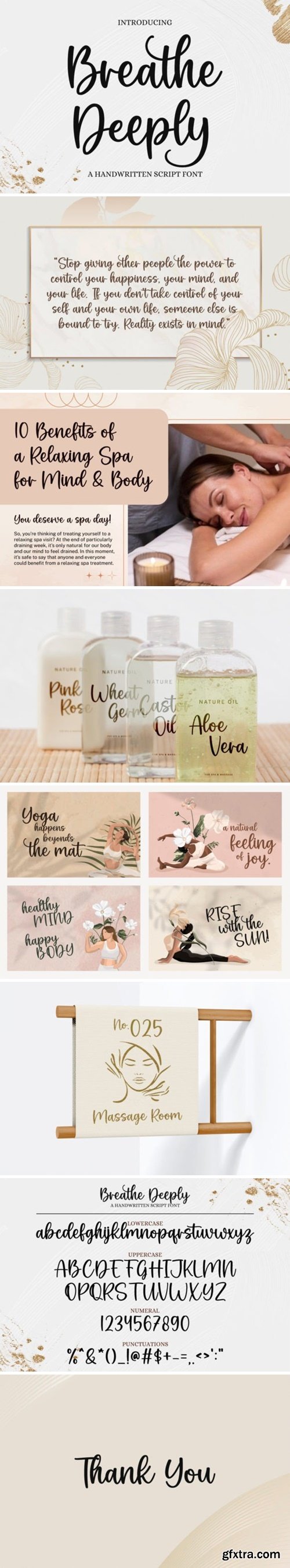 Breathe Deeply Font