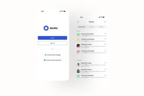 MoNo - Money Management App UI Kit