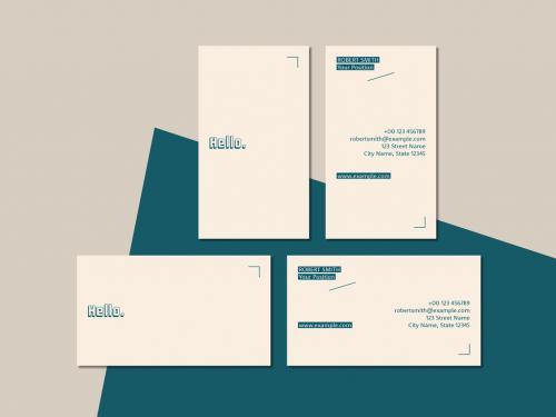 Minimalist Business Card Layout - 370584136