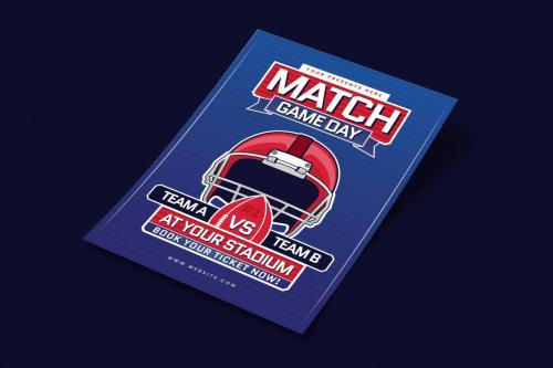 Hanse - American Football Match Flyer Set