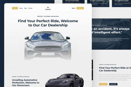 HOLIUM - Car Dealer and Services Landing Page