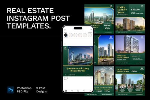 Real Estate Instagram Post Templates