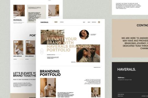 Haverals - Branding Portfolio Landing Page