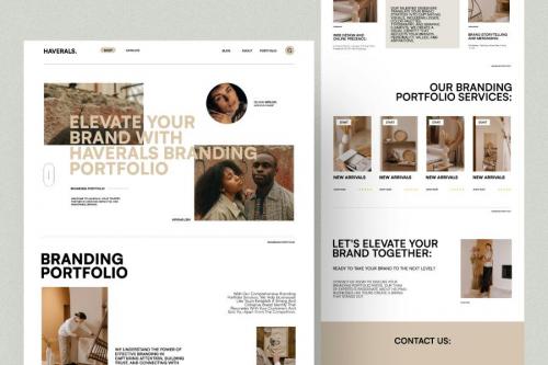 Haverals - Branding Portfolio Landing Page