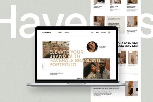 Haverals - Branding Portfolio Landing Page