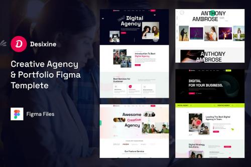 Desixine – Creative Agency & Portfolio Figma UI/UX