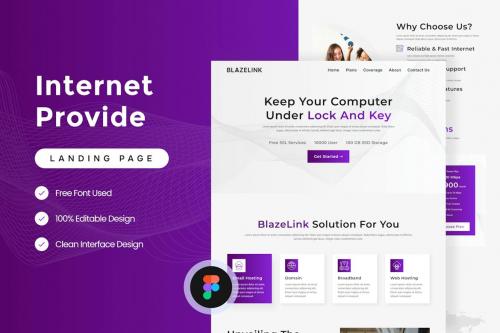 Internet Provider Landing Page Figma